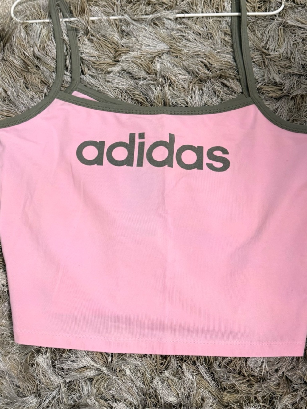Adidas gray and pink tank top in true pink and gray size XL - Picture 2 of 5